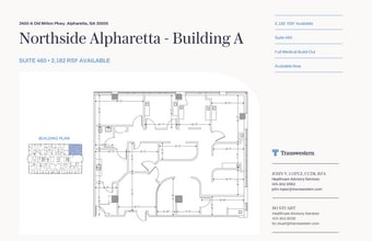 3400 Old Milton Pky, Alpharetta, GA à louer Plan d’étage– Image 1 sur 1