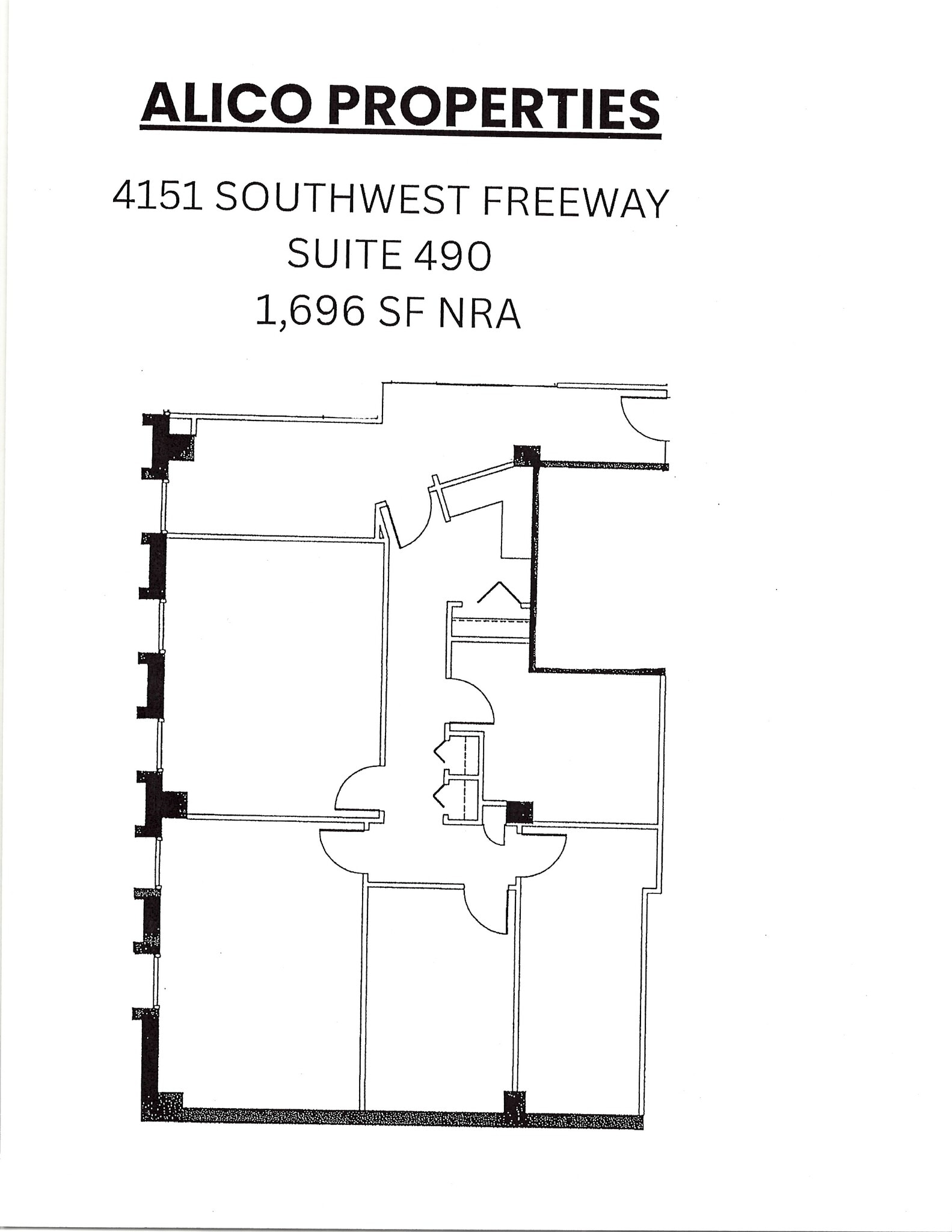 4151 Southwest Fwy, Houston, TX à louer Plan d’étage– Image 1 sur 1