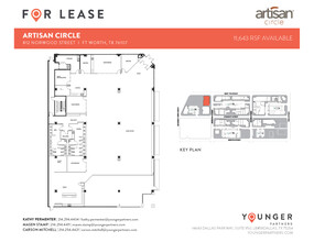 2973 W 7th St, Fort Worth, TX à louer Plan d’étage– Image 1 sur 6