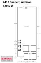 4401-4419 Westgrove Dr, Addison, TX à louer Plan d’étage– Image 1 sur 1
