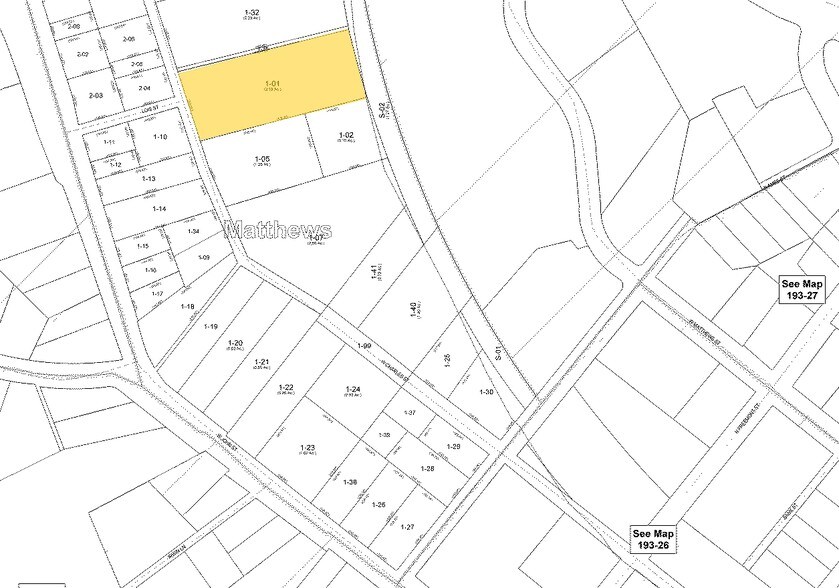 600 W Charles St, Matthews, NC à louer - Plan cadastral – Image 2 sur 5