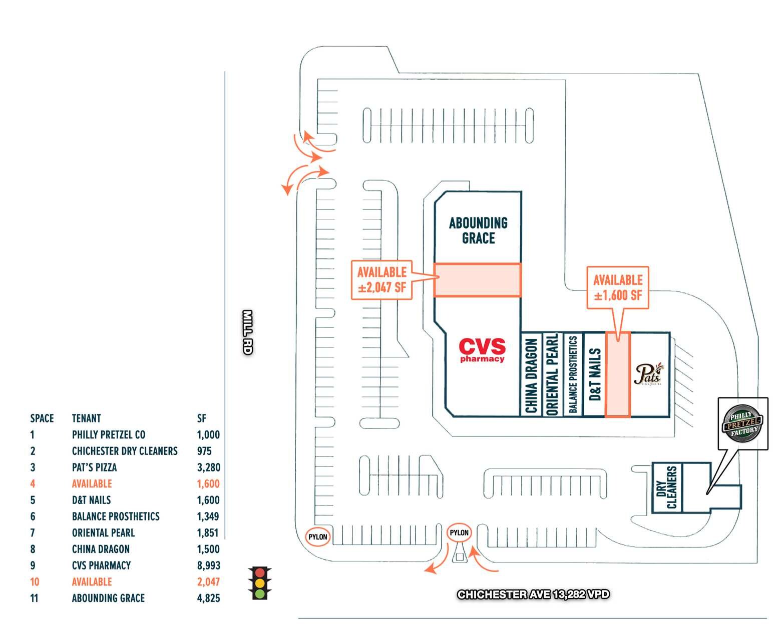 3601 Chichester Ave, Boothwyn, PA à louer Plan de site– Image 1 sur 1