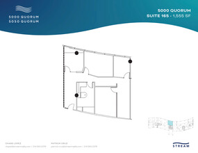 5000 Quorum Dr, Dallas, TX à louer Plan d’étage– Image 1 sur 1