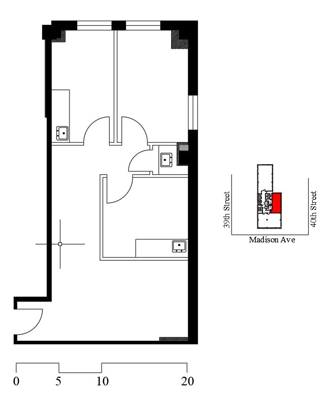 274 Madison Ave, New York, NY à louer Plan d’étage– Image 1 sur 1