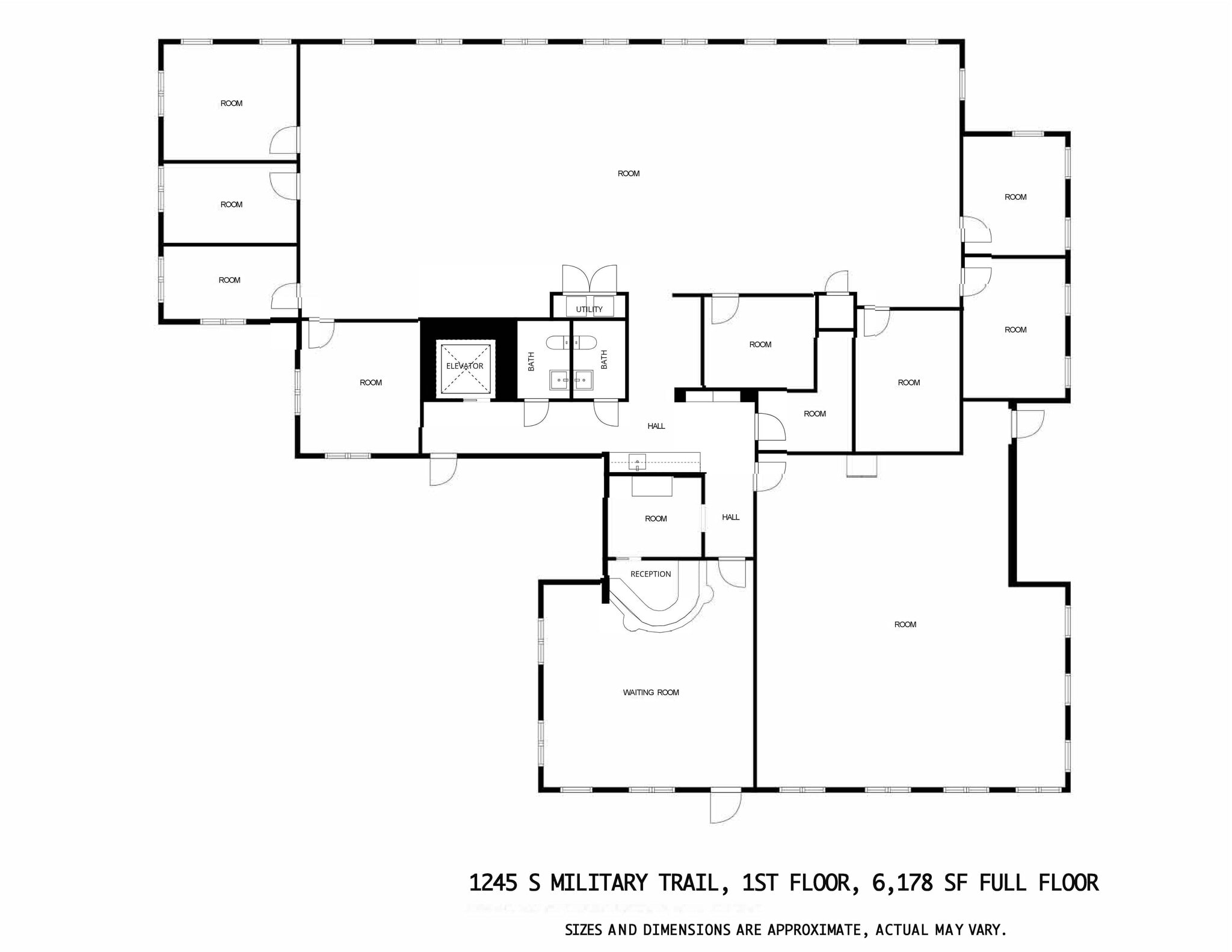 1245 S Military Trl, Deerfield Beach, FL à louer Plan d’étage– Image 1 sur 1