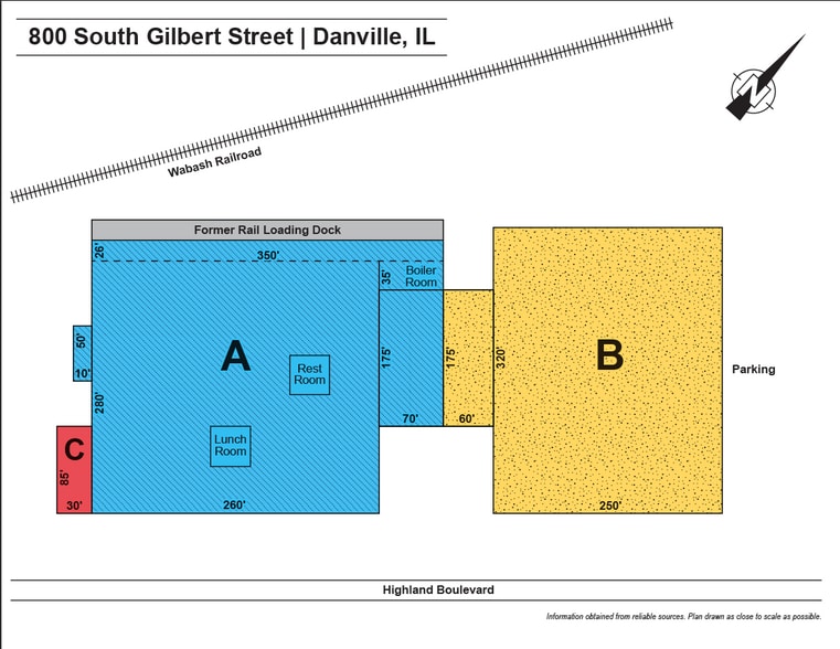 800 S Gilbert St, Danville, IL à louer - Plan d’étage – Image 2 sur 11