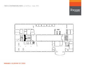 1800 Continental Blvd, Charlotte, NC à louer Plan d’étage– Image 1 sur 1