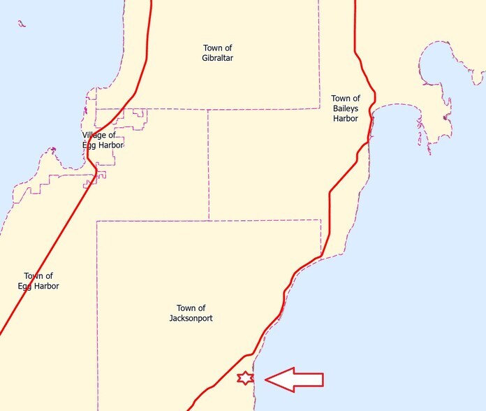 6101 Cave Point Drive, Sturgeon Bay, WI à vendre - Aérien – Image 2 sur 2