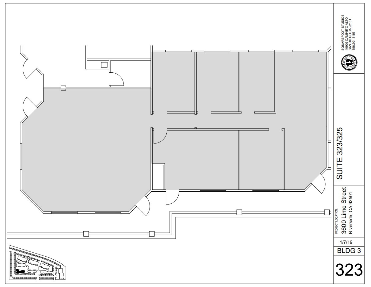 3600 Lime St, Riverside, CA à louer Plan d’étage– Image 1 sur 1