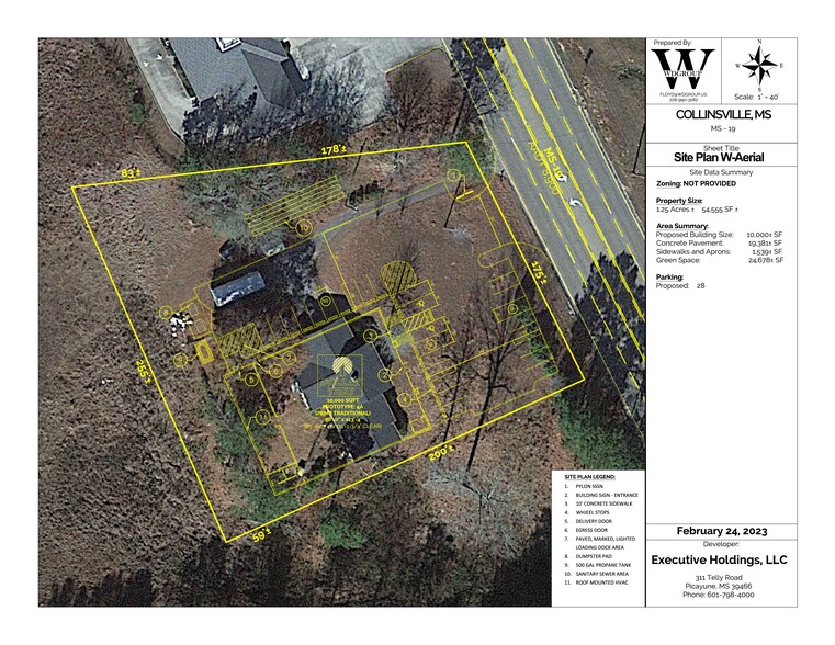 9067 Highway 19 N, Collinsville, MS à vendre - Plan de site – Image 2 sur 2
