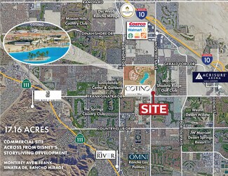 Plus de détails pour Frank Sinatra Dr & Monterey Ave, Rancho Mirage, CA - Terrain à vendre