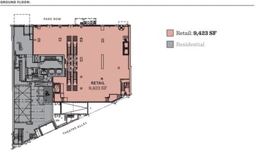 25 Park Row, New York, NY à louer Plan d’étage– Image 1 sur 4
