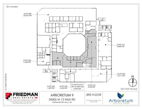 34505 W 12 Mile Rd, Farmington Hills, MI à louer Plan d’étage– Image 2 sur 2