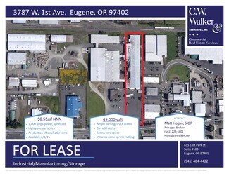 Plus de détails pour 3787 W 1st Ave, Eugene, OR - Industriel/Logistique à louer
