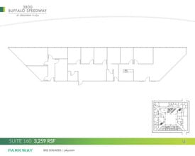 3800 Buffalo Speedway, Houston, TX à louer Plan d’étage– Image 1 sur 2