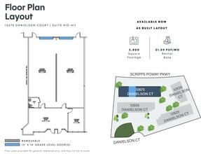 12625 Danielson Ct, Poway, CA à louer Plan d’étage– Image 1 sur 1
