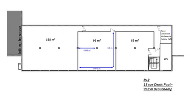 13 Rue Denis Papin, Beauchamp à louer Plan d’étage– Image 1 sur 1