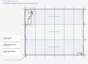 19265 Airport Way, Pitt Meadows, BC à louer Plan d’étage– Image 1 sur 1