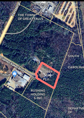 Plus de détails pour 2561 James Baker Rd, Great Falls, SC - Terrain à vendre