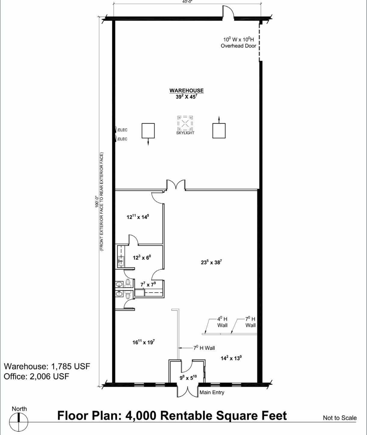 200-212 W North Ave, Lombard, IL à louer Plan d’étage– Image 1 sur 1