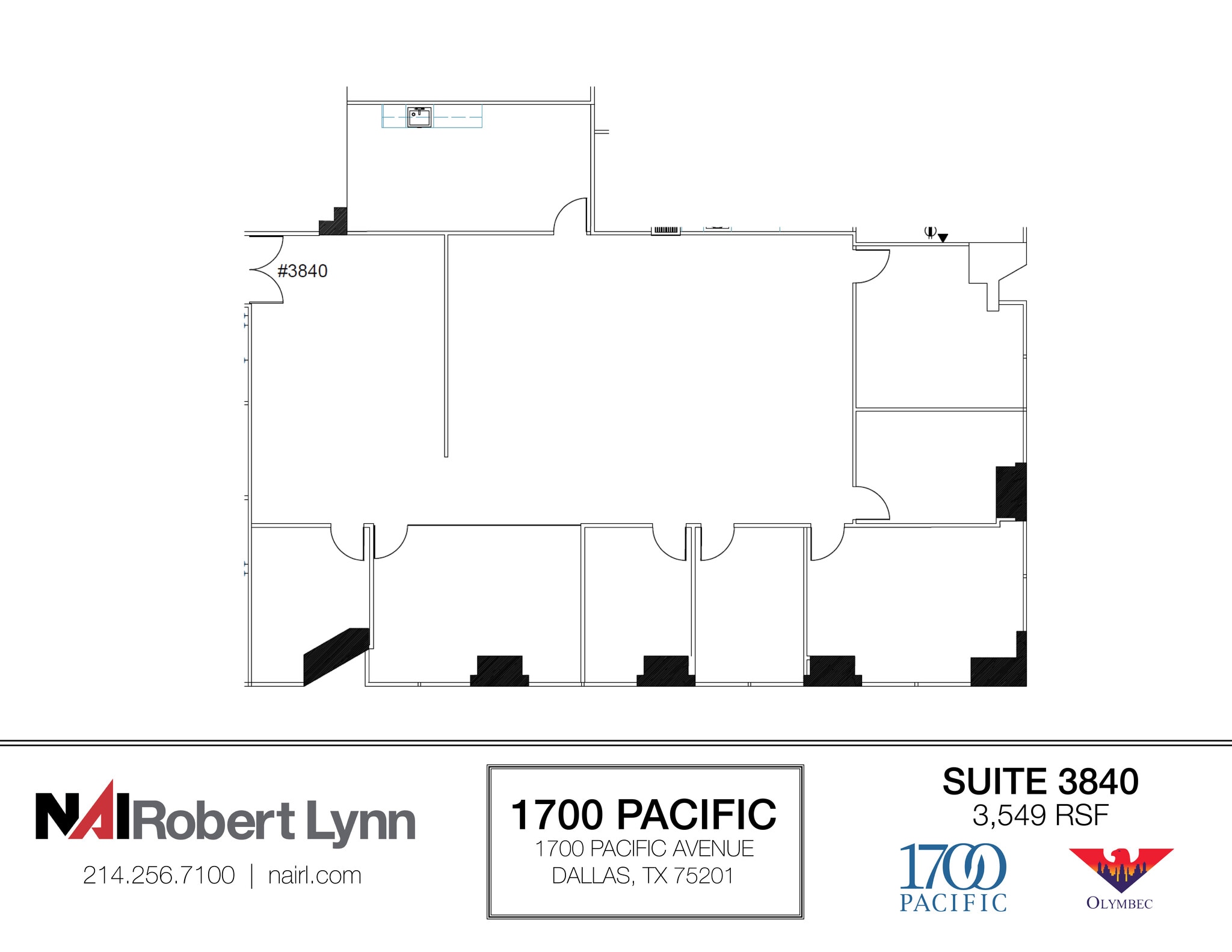 1700 Pacific Ave, Dallas, TX à louer Plan d’étage– Image 1 sur 1