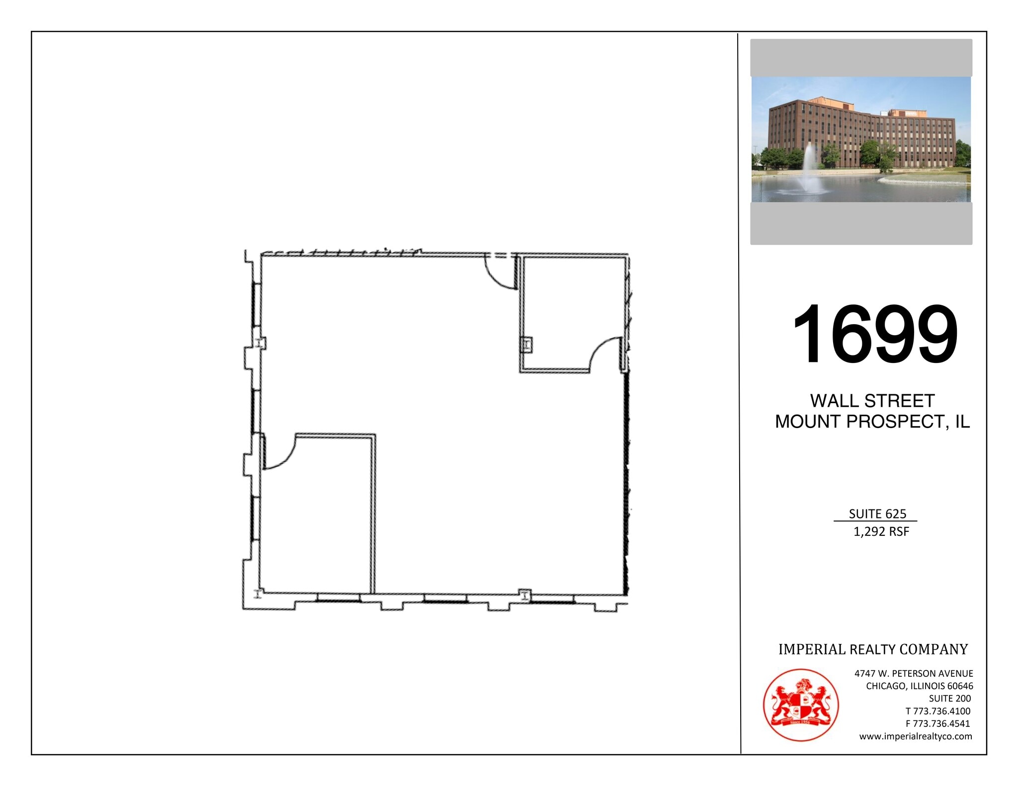1699 Wall St, Mount Prospect, IL à louer Plan de site– Image 1 sur 1