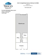 1244-1250 E Orangethorpe Ave, Fullerton, CA à louer Plan d’étage– Image 1 sur 1