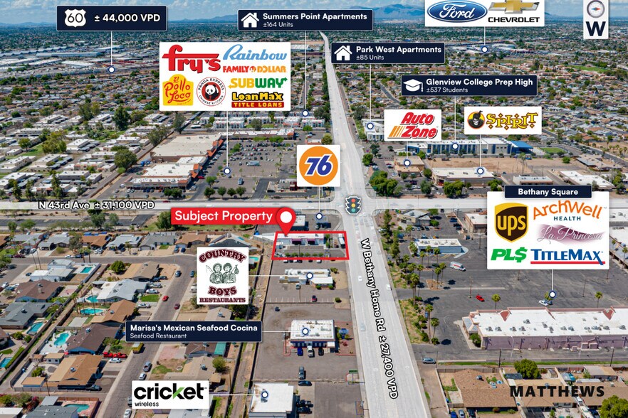 4243 W Bethany Home Rd, Phoenix, AZ à vendre - Photo de l’immeuble – Image 2 sur 2