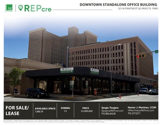 Plus de détails pour 321 N Stanton St, El Paso, TX - Bureau à vendre