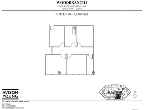 12121 Wickchester Ln, Houston, TX à louer Plan d’étage– Image 1 sur 2
