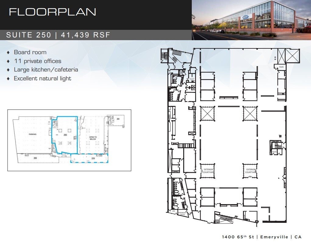 1400 65th St, Emeryville, CA à louer Plan d’étage– Image 1 sur 1