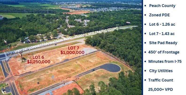 Watson Blvd, Warner Robins, GA à vendre - Aérien – Image 1 sur 21