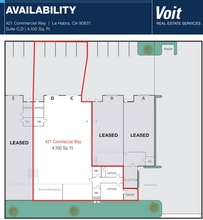 421 Commercial Way, La Habra, CA à louer Plan d’étage– Image 1 sur 2