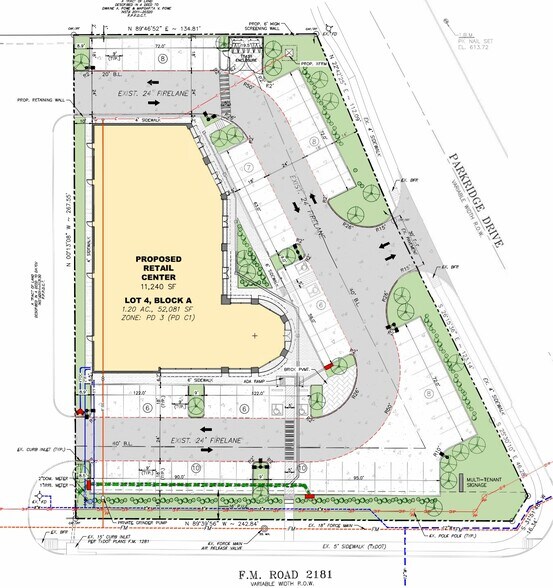 3181 Parkridge Dr, Corinth, TX à louer - Plan de site – Image 2 sur 2