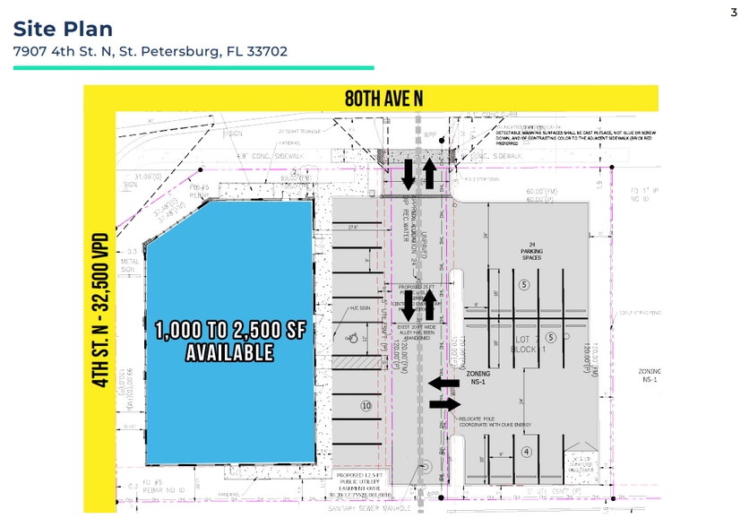 7925 4th St N, Pasadena, FL à louer - Plan de site – Image 2 sur 2