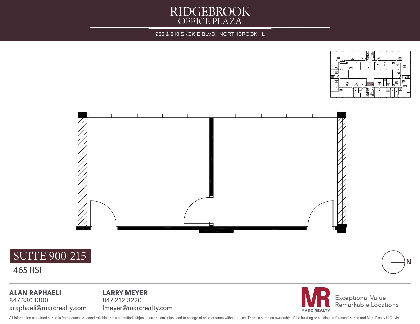 900 Skokie Blvd, Northbrook, IL à louer Plan d’étage– Image 1 sur 1
