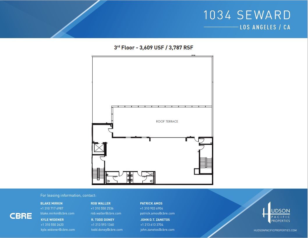 1034 Seward St, Los Angeles, CA à vendre Plan d’étage– Image 1 sur 1