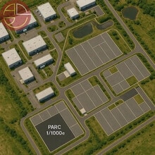 Fronton - Vue aérienne vue de carte