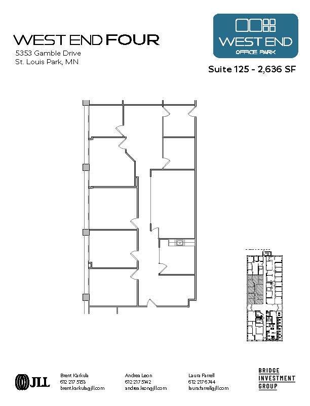 1665 Utica Ave S, Saint Louis Park, MN à louer Plan d’étage– Image 1 sur 1