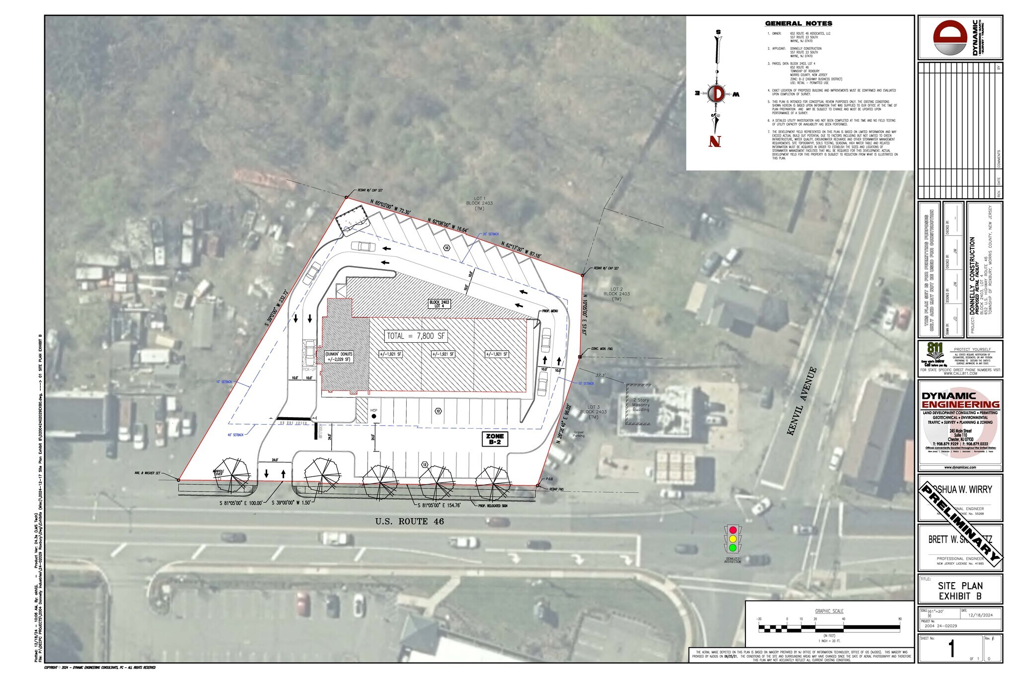 652 Route 46, Kenvil, NJ à louer Plan de site– Image 1 sur 2