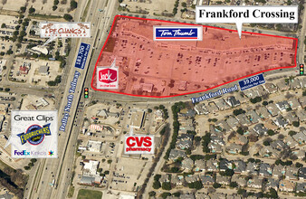 4625-4727 Frankford Rd, Dallas, TX - VUE AÉRIENNE  vue de carte