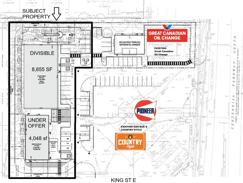 118 King St E, Stoney Creek, ON à louer - Plan de site – Image 1 sur 2