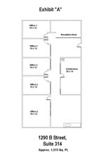 1290 B St, Hayward, CA à louer Plan d’étage– Image 1 sur 1