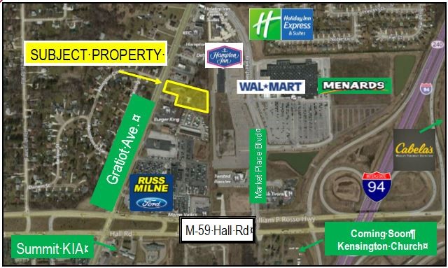 45550 N Gratiot Ave, Macomb Township, MI à louer - Aérien – Image 2 sur 2