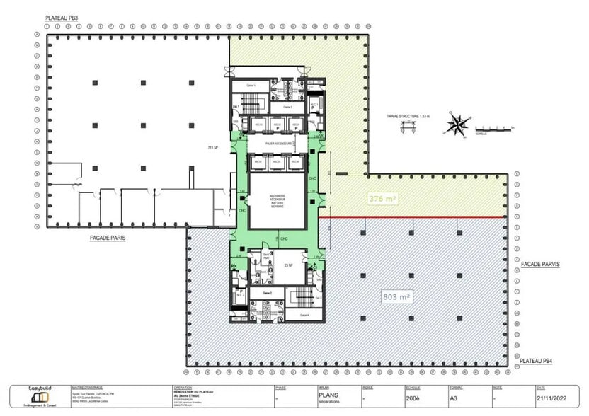 100-101 Terrasse Boieldieu, Puteaux à louer - Plan d’étage – Image 3 sur 3
