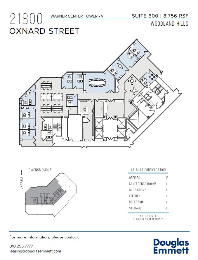 21800 Oxnard St, Woodland Hills, CA à louer Plan d’étage– Image 1 sur 1