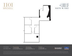1101 Brickell Ave, Miami, FL à louer Plan d’étage– Image 1 sur 2