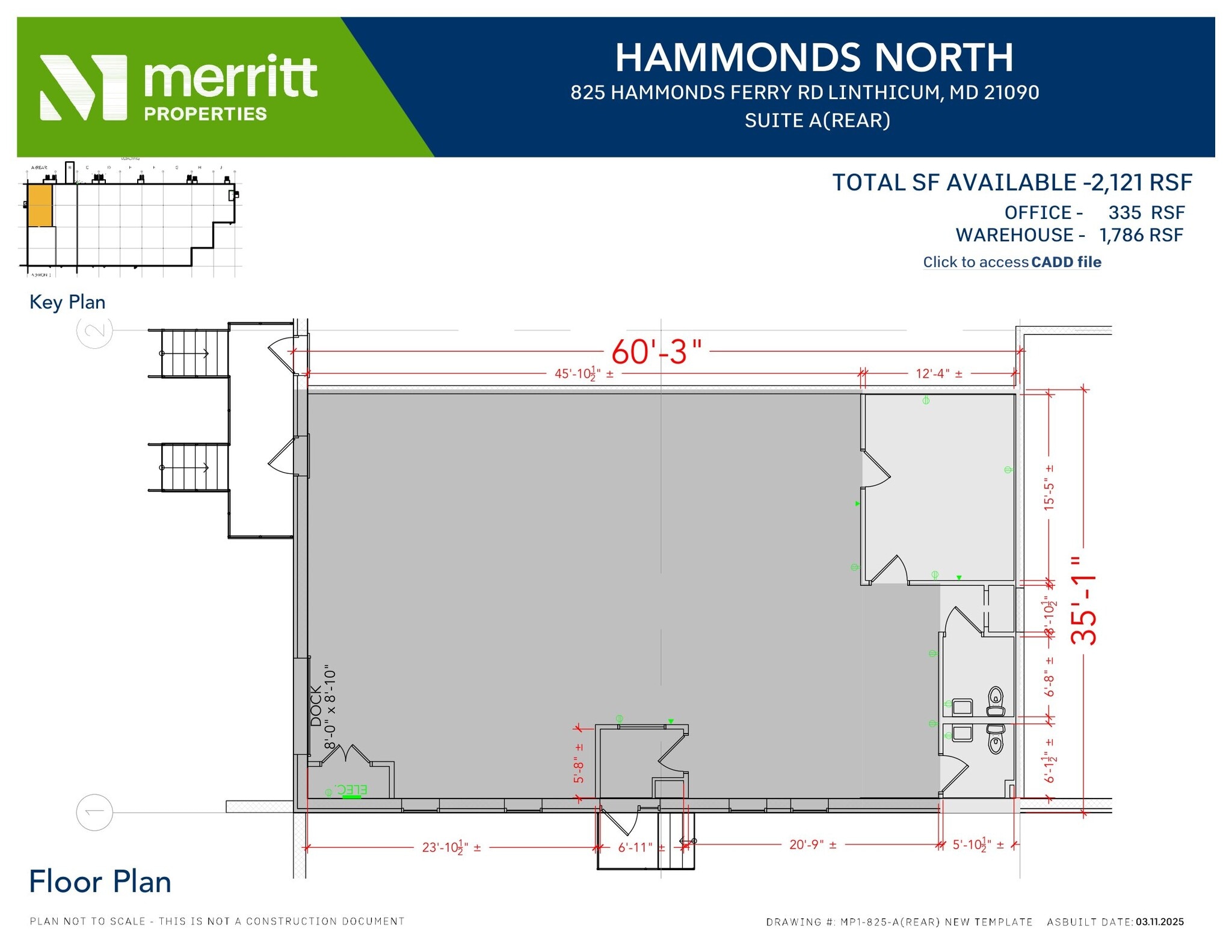 823 Hammonds Ferry Rd, Linthicum, MD à louer Plan d’étage– Image 1 sur 1