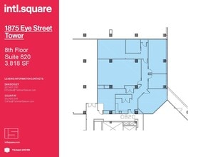 1875 I St NW, Washington, DC à louer Plan d’étage– Image 2 sur 4