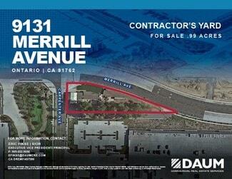 Plus de détails pour 9131 Merrill Ave, Ontario, CA - Terrain à vendre